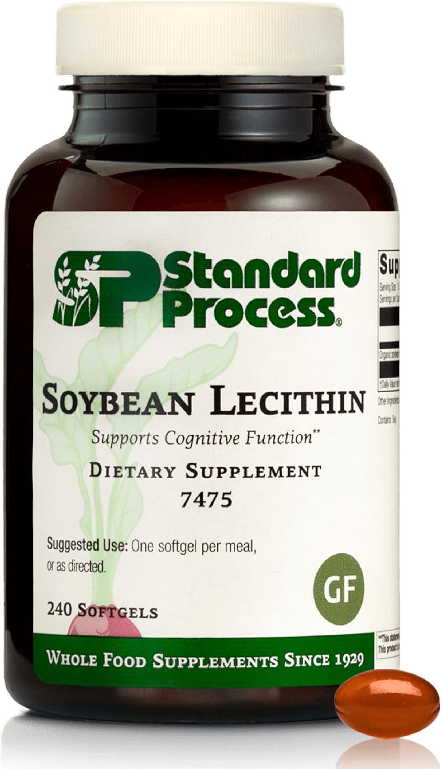 Standard Process Soya Lecithin - Cognitive & Liver Health Support - 240 Softgels - görsel 1