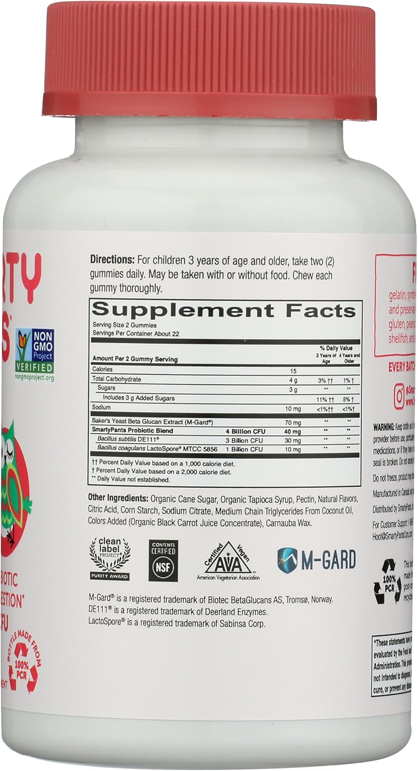 SmartyPants Kids Probiotic Complete, Strawberry Crème, 45 Count - görsel 5