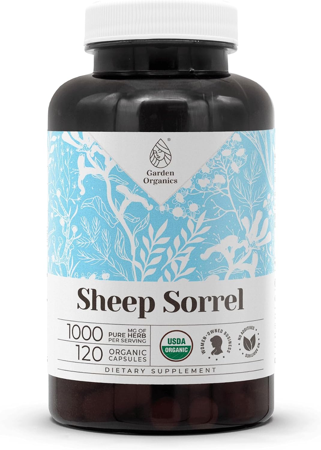 Garden Organics Certified Organic Sheep Sorrel – 120 Vegetarian Capsules - görsel 1