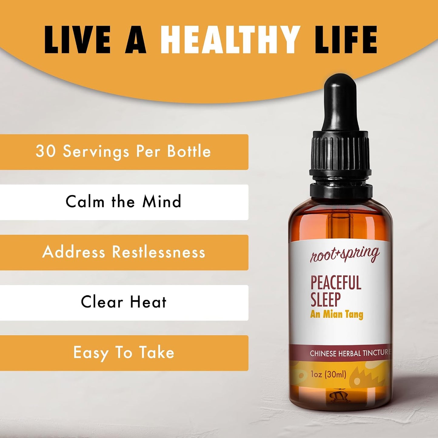 Peaceful Sleep Liquid Extract – An Mian Tang Concentrate with Dropper – An Mian Wan Pian Herbal Tincture – Natural TCM Herb Blend Supplement 30 ml - görsel 4
