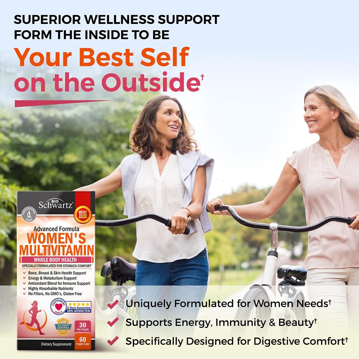 BioSchwartz Women’s Multivitamin with Vitamin D3 – 60 Tablets - görsel 2