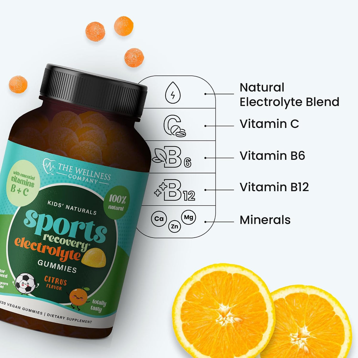 Kids Naturals Sport Recovery Gummies – Daily Wellness Support (120 Count) - görsel 4