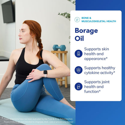 Pure Encapsulations Borage Oil | Hypoallergenic Food Supplement | 180 Softgel Capsules
