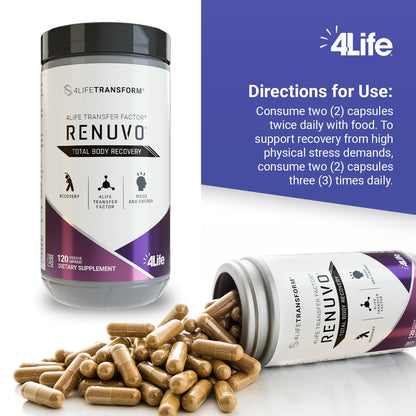 4Life Transform Renuvo Recovery Supplement, Schisandra, 120 Vegetable Capsules