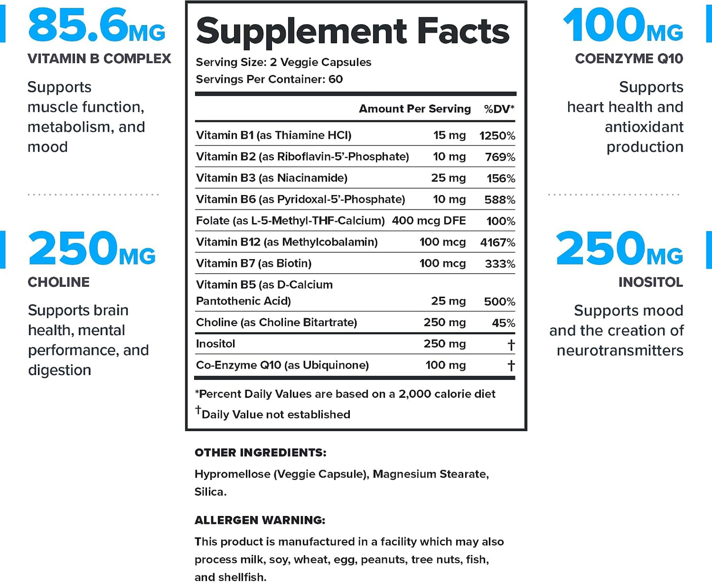 LEGION Vitamin B-Complex - 120 Capsules - görsel 2