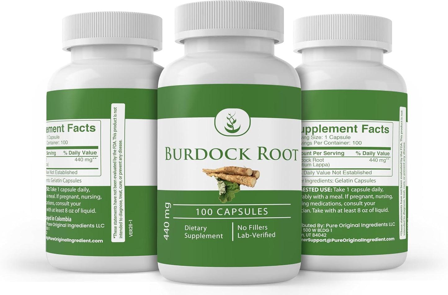 Pure Original Ingredients Burdock Root, 100 Capsules - Always Pure, No Additives or Fillers, Lab Verified - görsel 4
