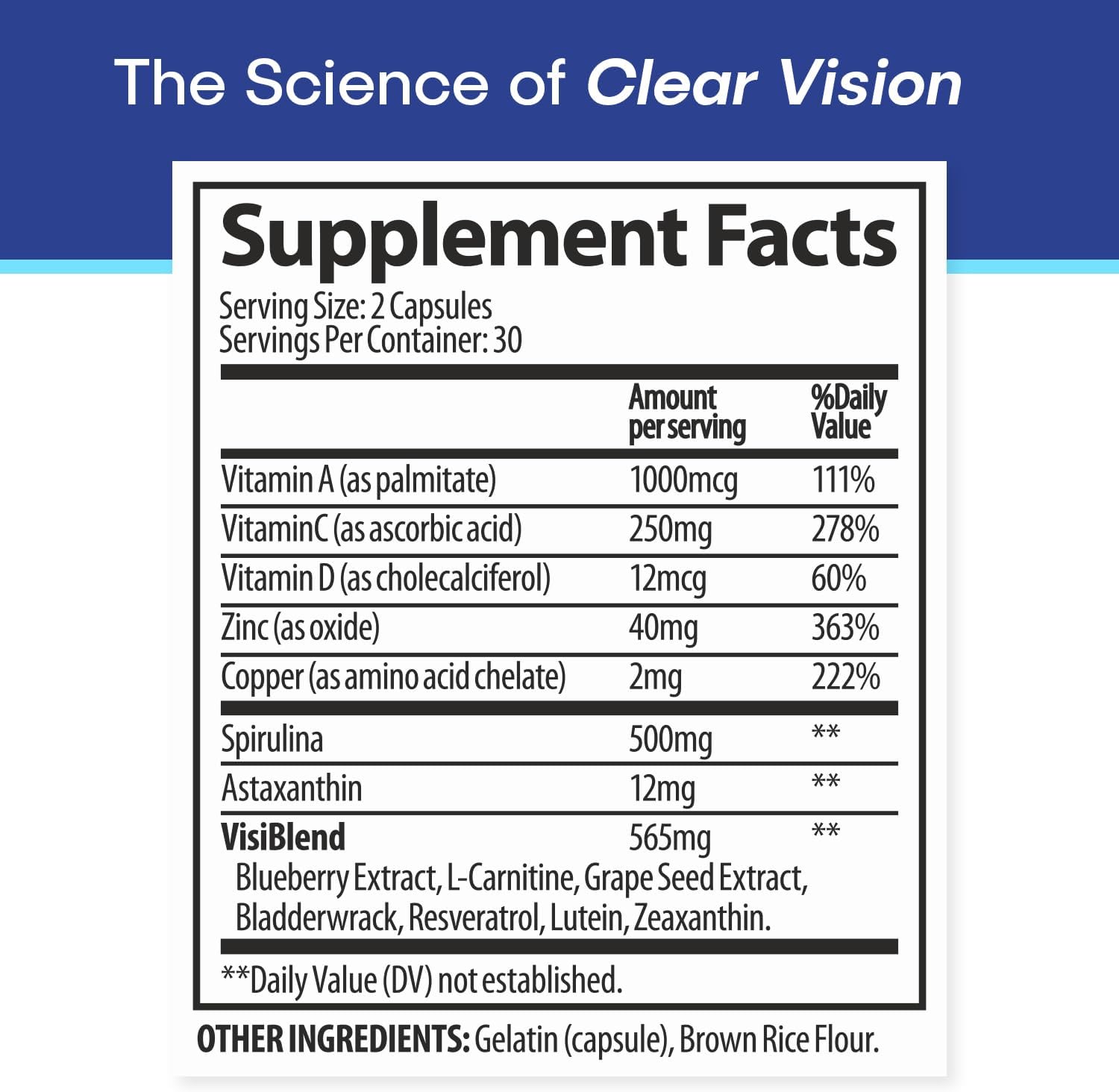 VisiUltra Eye Health Supplement – 14 Essential Nutrients for Vision Support & Blue Light Protection (60 Capsules) - görsel 2