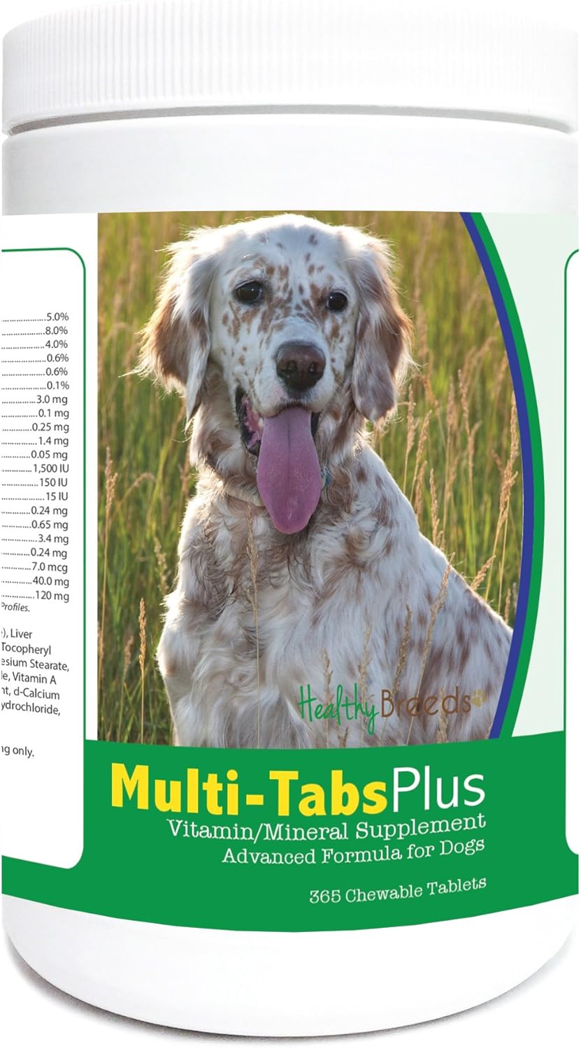 Healthy Breeds English Setter Multi-Tabs Plus Chewable Tablets 365 Count - görsel 1