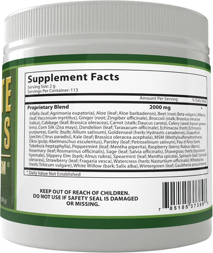Ultimate Greens with MSM Powder – Vegan Superfood Vegetable Drink (6 Month Supply)