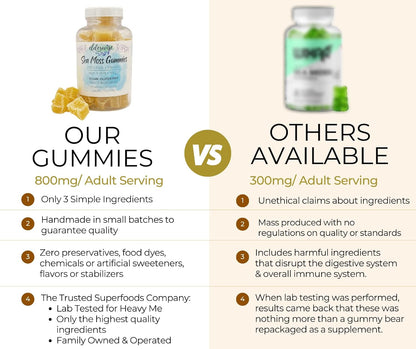 Elderwise Organics Sea Moss Gummies | 3 Ingredients, Vegan, Gluten-Free