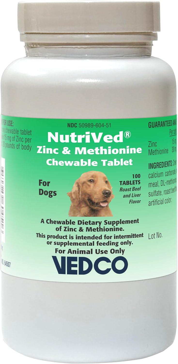 NutriVed Zinpro for Dogs (100 Chewable Tablets) - görsel 1
