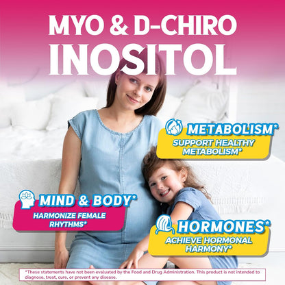 Vitalibre Inositol Supplement, Myo-Inositol & D-Chiro Inositol for Women, 40:1 Ideal Ratio, Hormonal Support and Women’s – Image 8