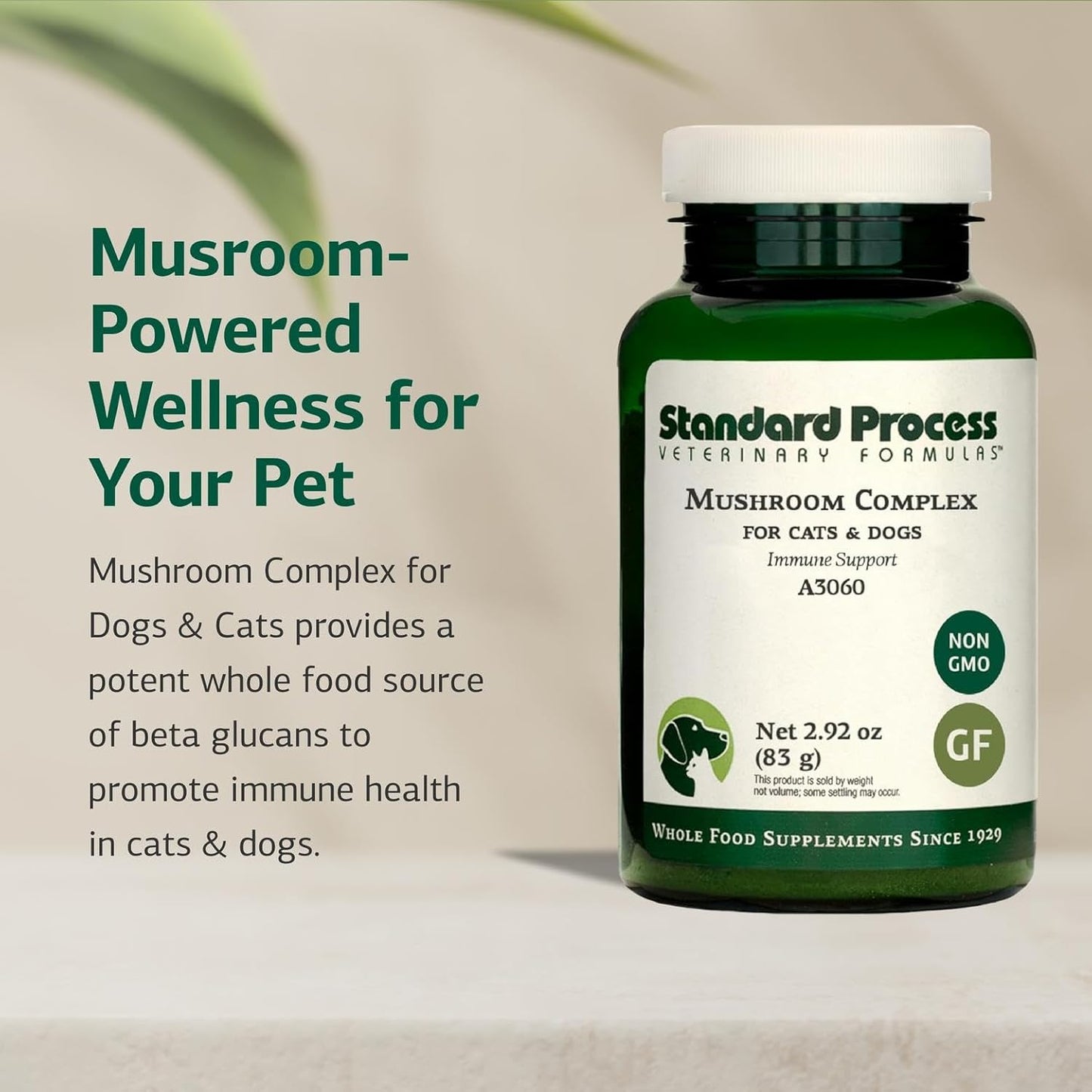 Standard Process Mushroom Complex for Dogs & Cats – Immune Support with Lion's Mane and Bovine Colostrum - görsel 3