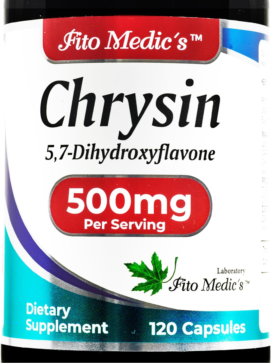 FITO MEDIC'S Lab Chrysin with Passion Flower Supplement, 120 Capsules - görsel 1