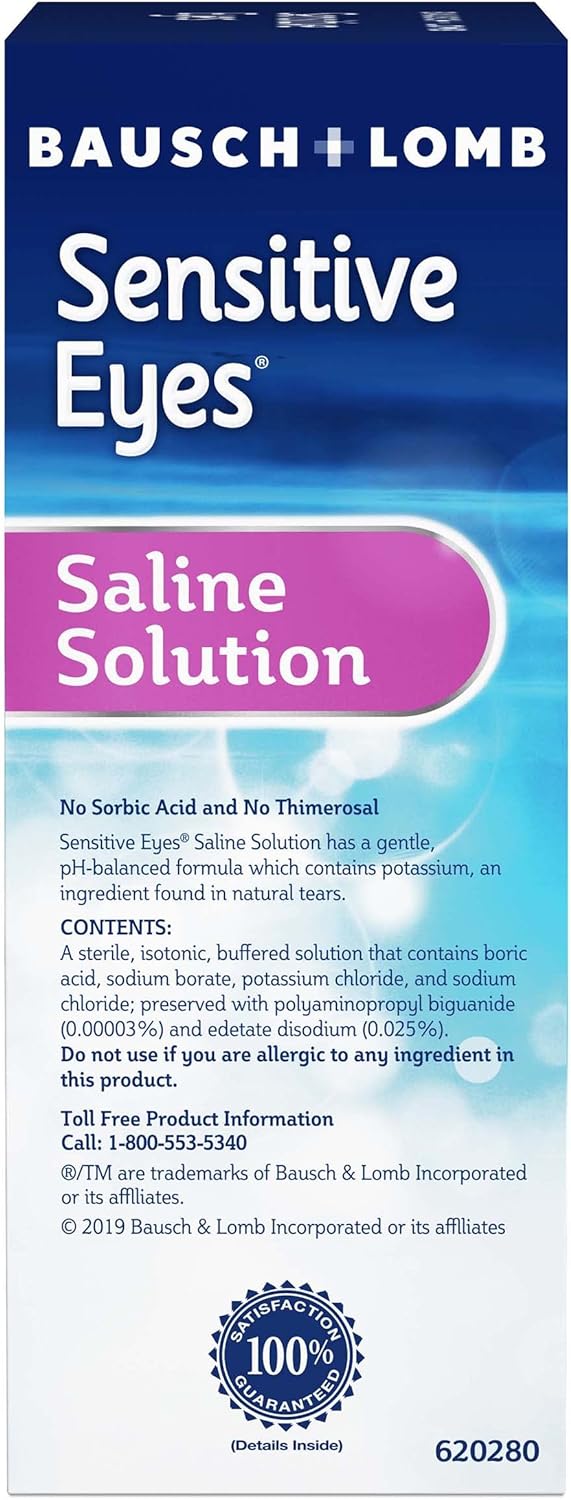 Bausch + Lomb Sensitive Eyes Plus Saline Solution, 710 ml (Pack of 3) - görsel 4