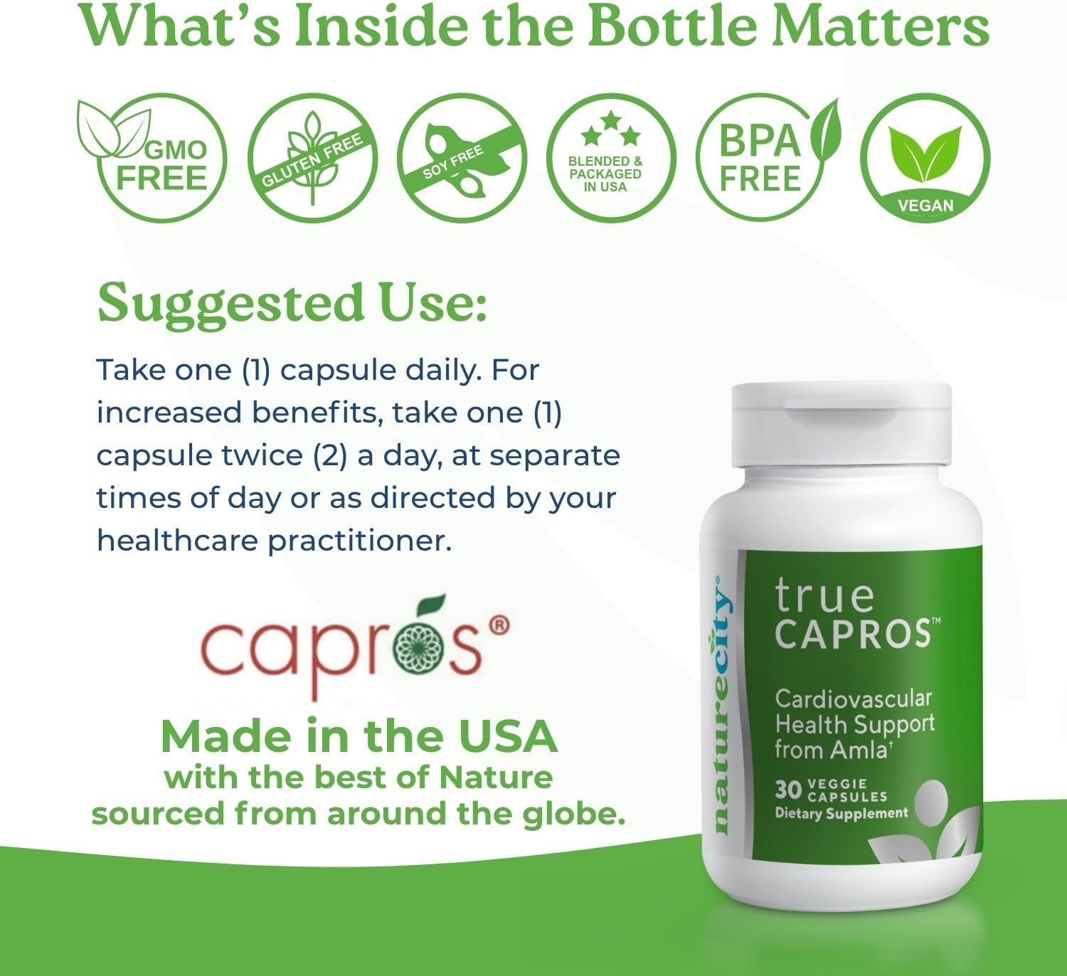 True-Capros Amla Fruit Extract – Polyphenol-Rich for Cardiovascular Support (60 Vegetable Capsules) - görsel 3