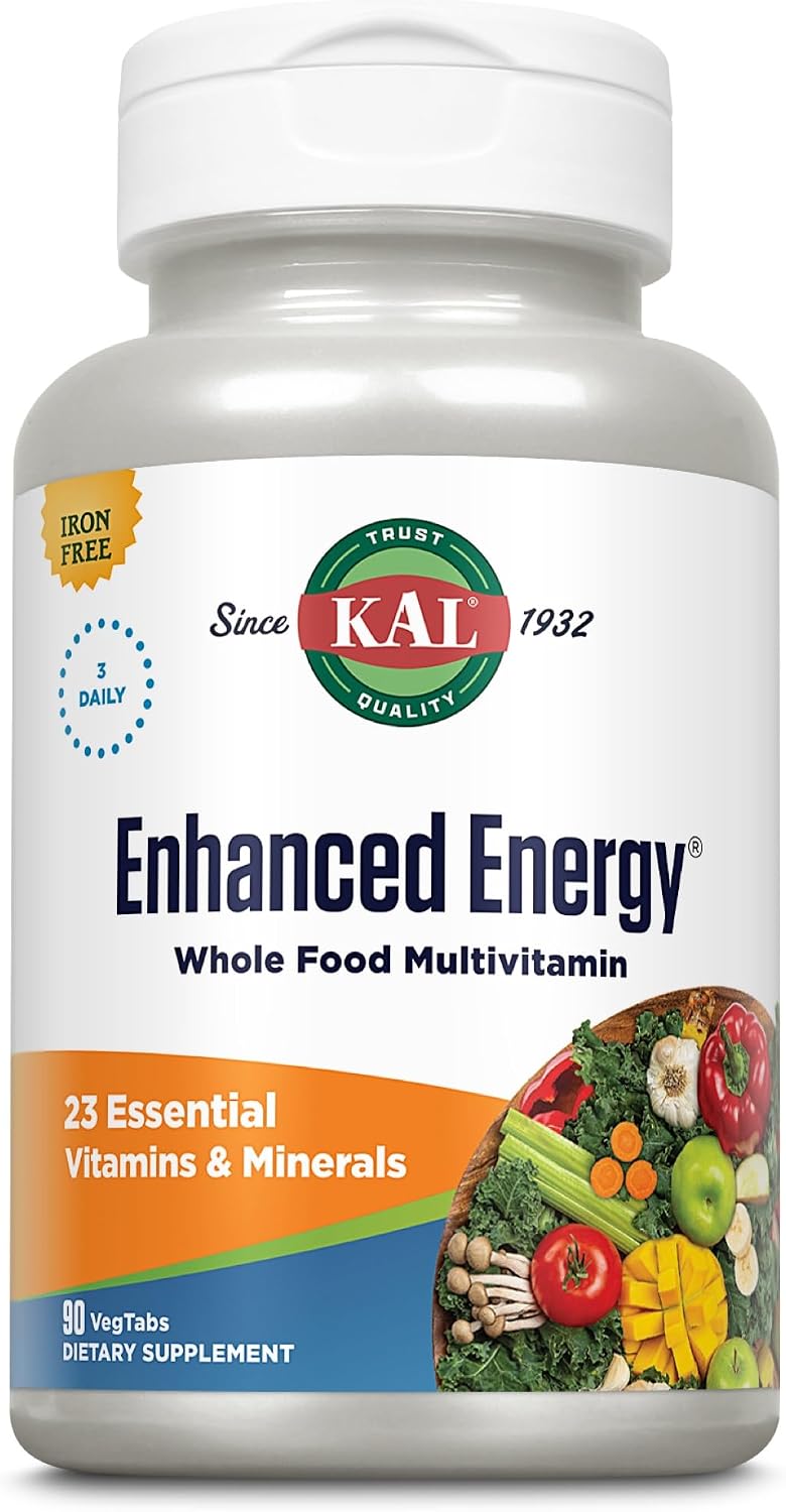 KAL Enhanced Energy Iron Free Tablets, 90 Count - görsel 1