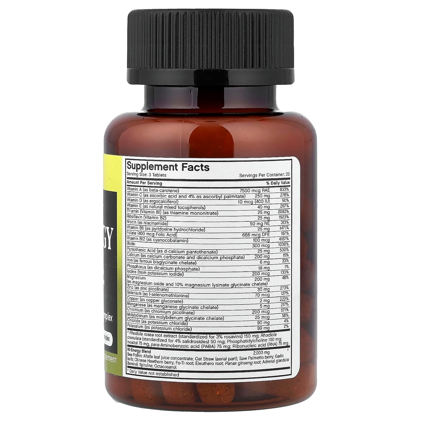 Futurebiotics Multi Energy for Men Multivitamin - 60 Tablets - görsel 2