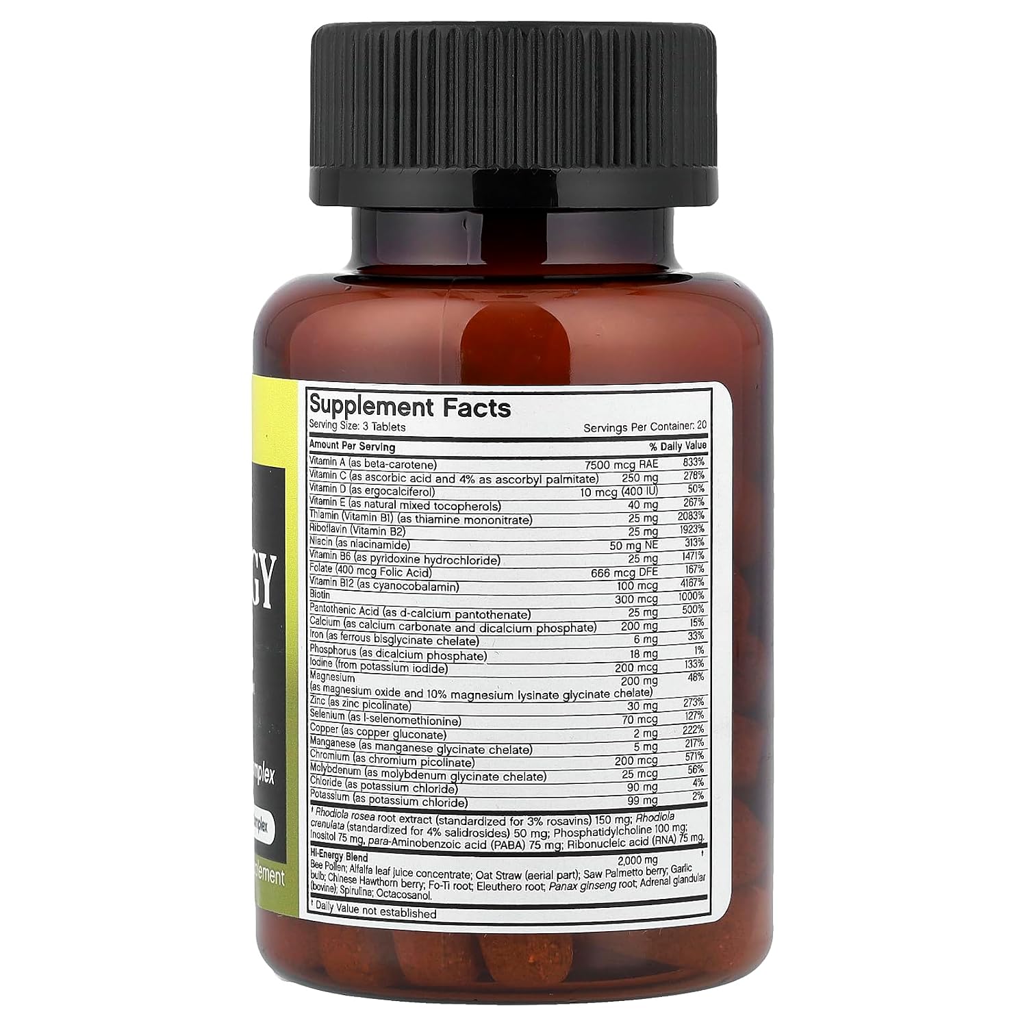 Futurebiotics Multi Energy for Men Multivitamin - 60 Tablets - görsel 2