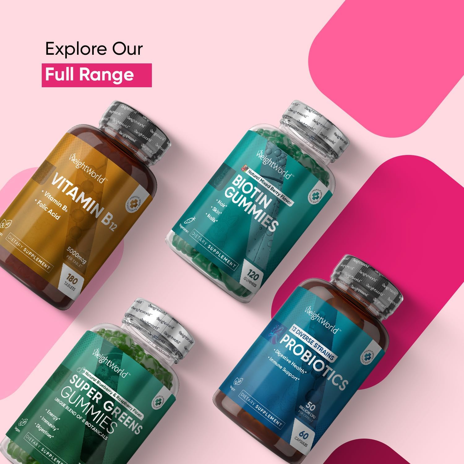 WeightWorld Multivitamin Gummies for Women and Men - 120 Gummies - görsel 8
