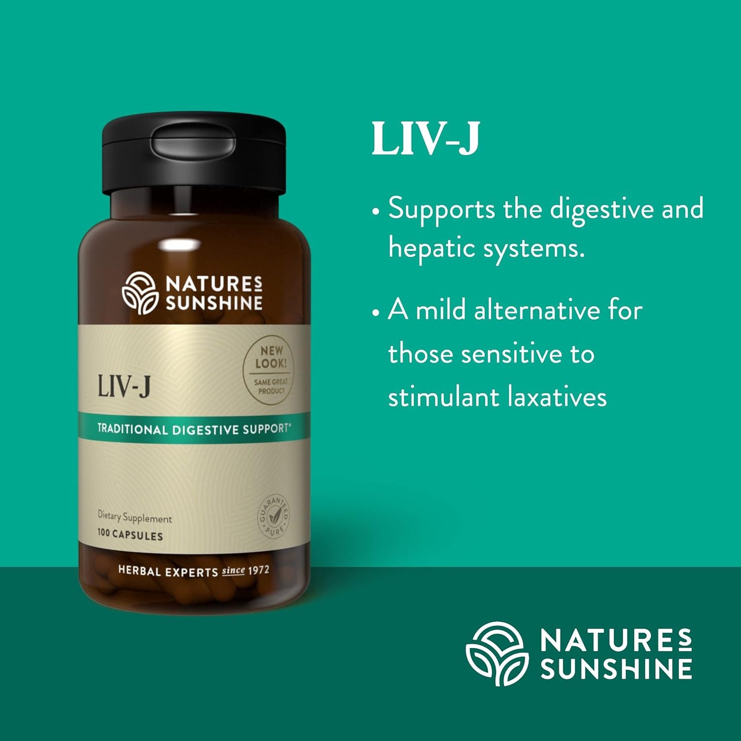 Nature's Sunshine LIV-J – Herbal Blend for Digestive and Liver Support, 100 Capsules - görsel 4