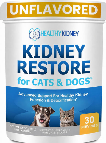 Kidney Restore for Cats & Dogs – Unflavoured Kidney Support Supplement