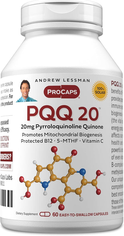 ANDREW LESSMAN PQQ 20mg – 60 Capsules