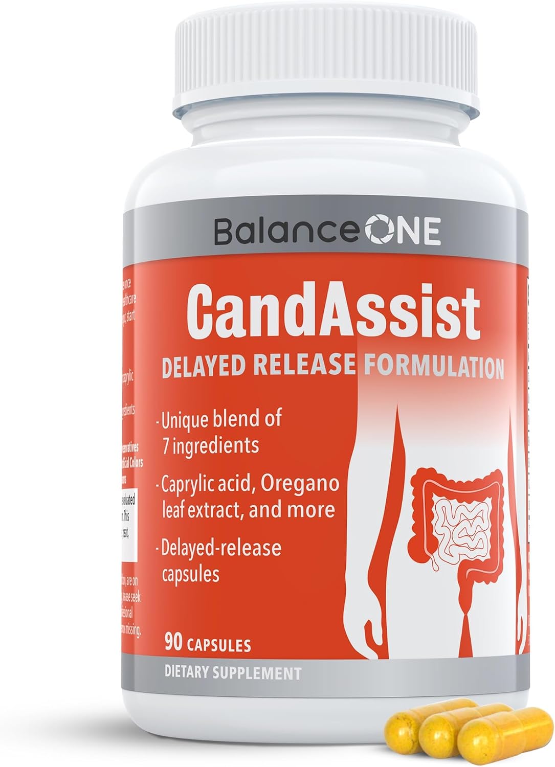 Balance ONE Candida Cleanse Support Supplement – CandAssist (90 Capsules) - görsel 1