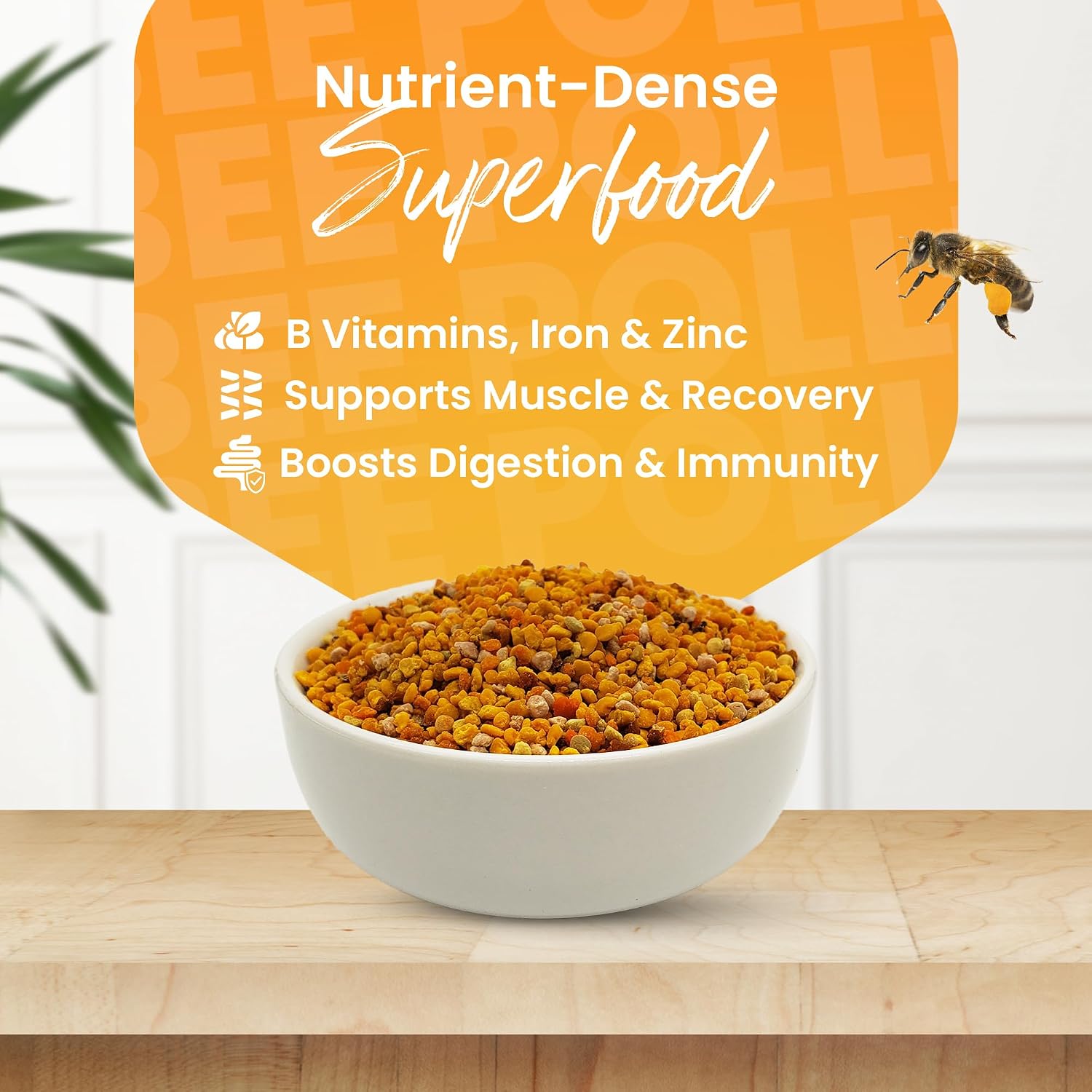 HONEYBEEZONE Raw Bee Pollen Granules 148g – 100% Natural Superfood - görsel 4