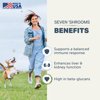 Four Leaf Rover Seven Shrooms Organic Mushroom Supplement for Dogs