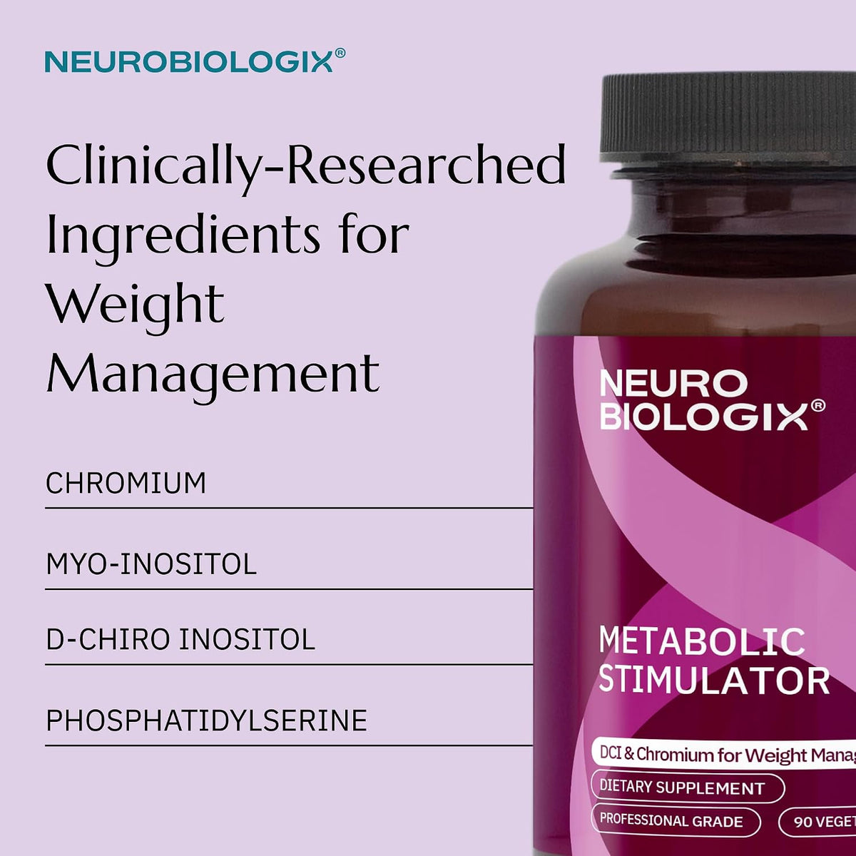Neurobiologix Metabolic Stimulator – Inositol & Chromium Picolinate, Metabolic Wellbeing Support, 90 Capsules - görsel 4