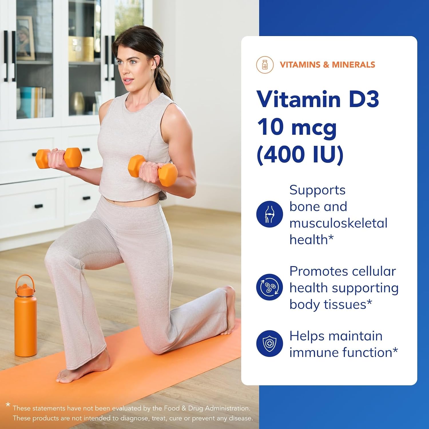Pure Encapsulations Vitamin D3 10 µg (400 IU) – Hypoallergenic Support for Bone, Immune, and Cellular Health – 120 Capsules - görsel 3