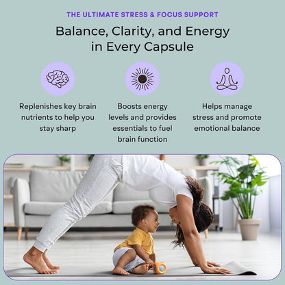 VitaminIQ Mummy Brain Postnatal Supplement (60 Capsules) for Cognitive Health, Mood, Energy with GPC and CDP Choline, Phosphatidylserine, Omega-3 DHA