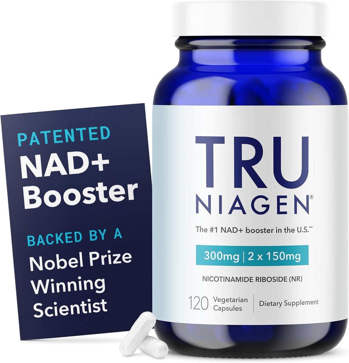 TRU NIAGEN Patented NAD+ Supplement – 300mg Nicotinamide Riboside, 60 Servings - görsel 1