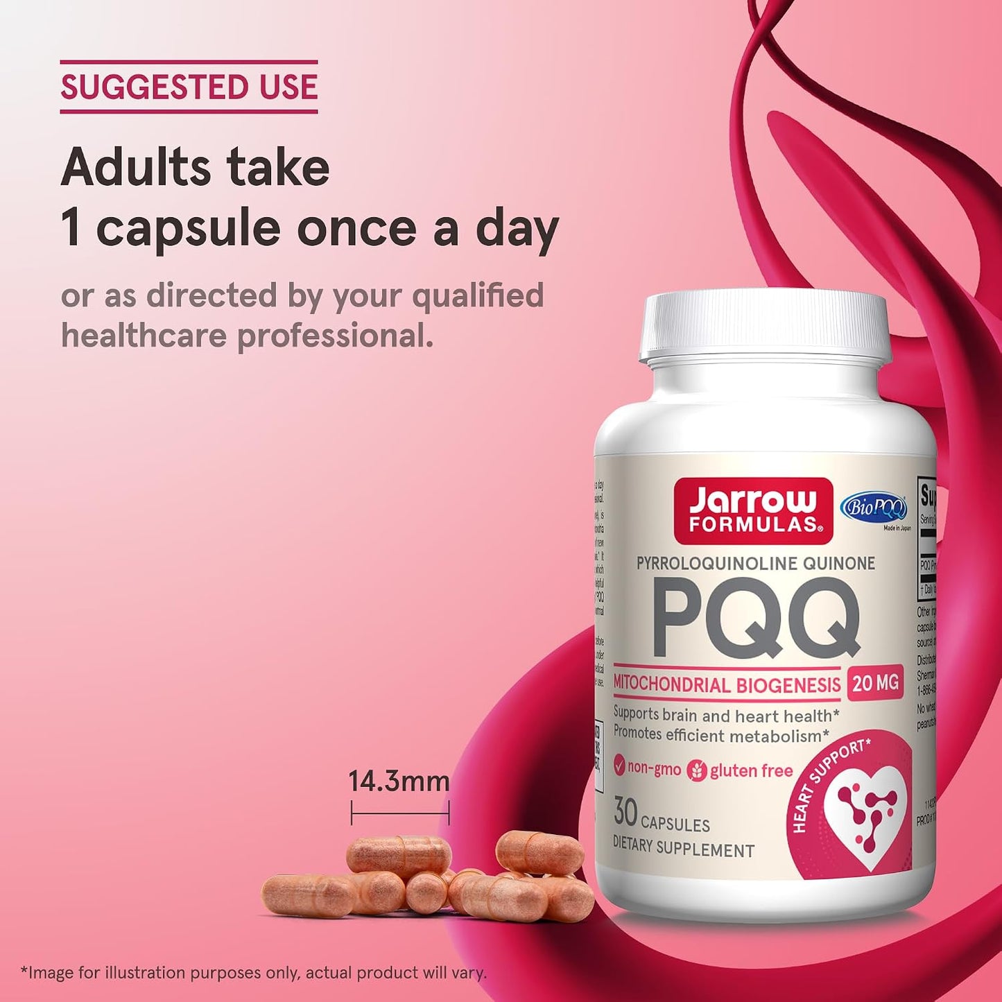 Jarrow Formulae® PQQ 20 mg, Food Supplement, Heart, Brain, and Metabolism Support, 30 Vegetarian Capsules - görsel 7