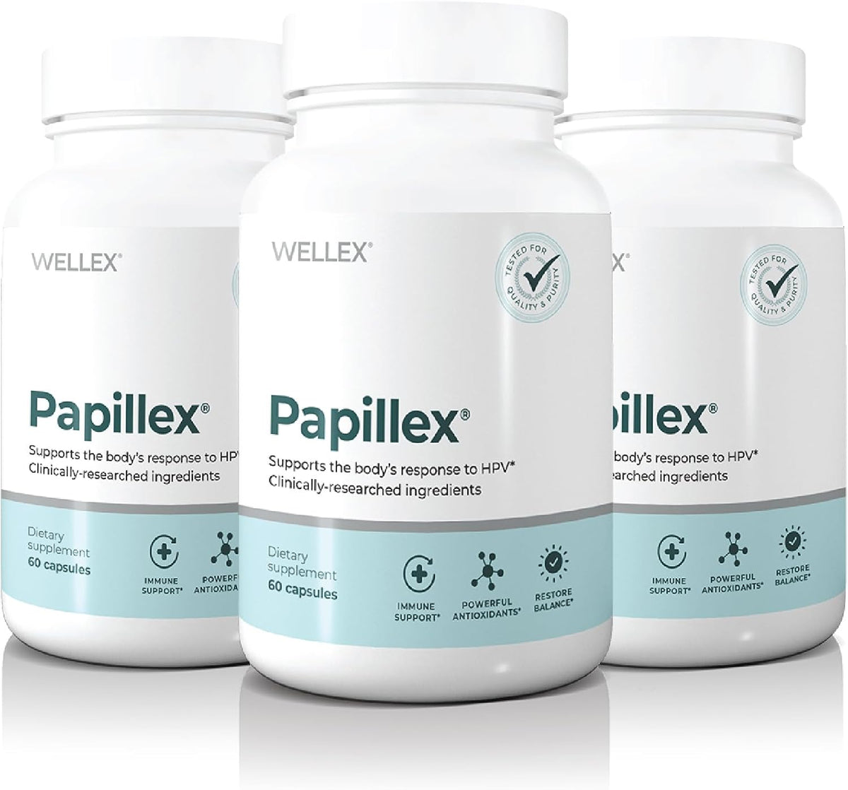 Papillex Dietary Supplement Tablets – Natural Immune Support – 60 Capsules (3 Pack) - görsel 1