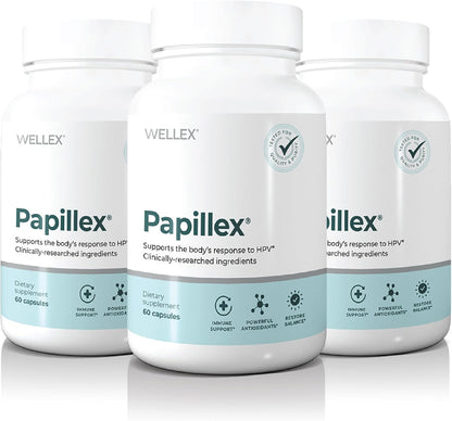 Papillex Dietary Supplement Tablets – Natural Immune Support – 60 Capsules (3 Pack)