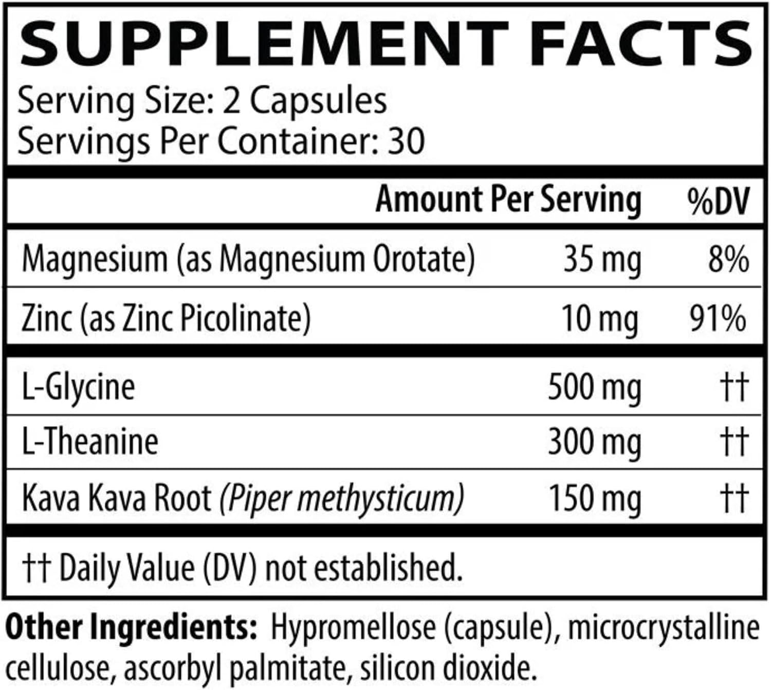 Neurobiologix Neuro Calm & Rebalance – L-Theanine, Magnesium, Zinc & Kava Kava Complex for Calm Mood and Stress Support - görsel 5