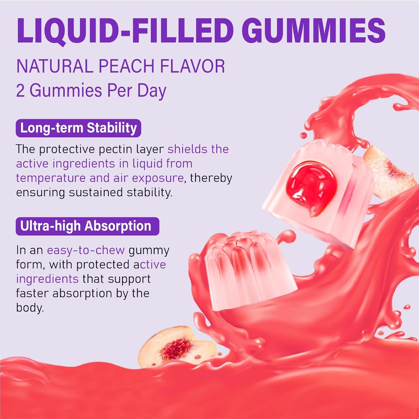 Women's Multivitamin Gummy for Age 50 and Over – Chewable Multi Vitamin with A, C, D3, E, K2 and B Complex - görsel 7