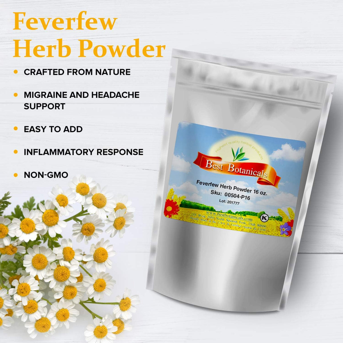 Best Botanicals Feverfew Herb Powder – 454 g - görsel 2