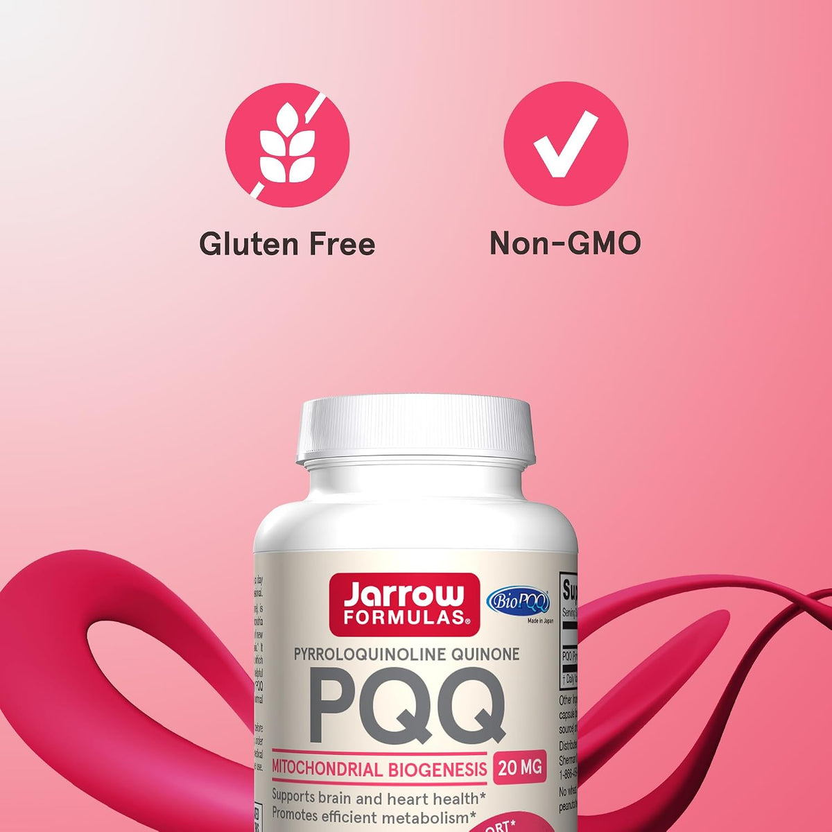 Jarrow Formulae® PQQ 20 mg, Food Supplement, Heart, Brain, and Metabolism Support, 30 Vegetarian Capsules - görsel 5