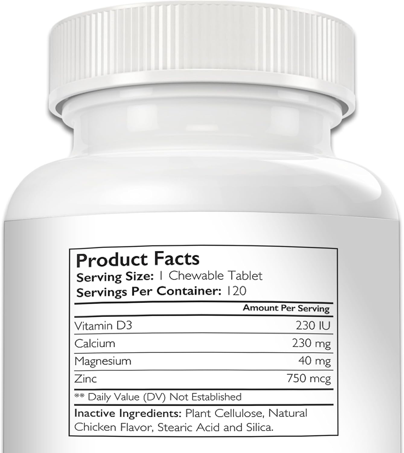 Nutrition Strength Vitamin D for Dogs with Calcium, Magnesium and Zinc - 120 Chewable Tablets - görsel 9