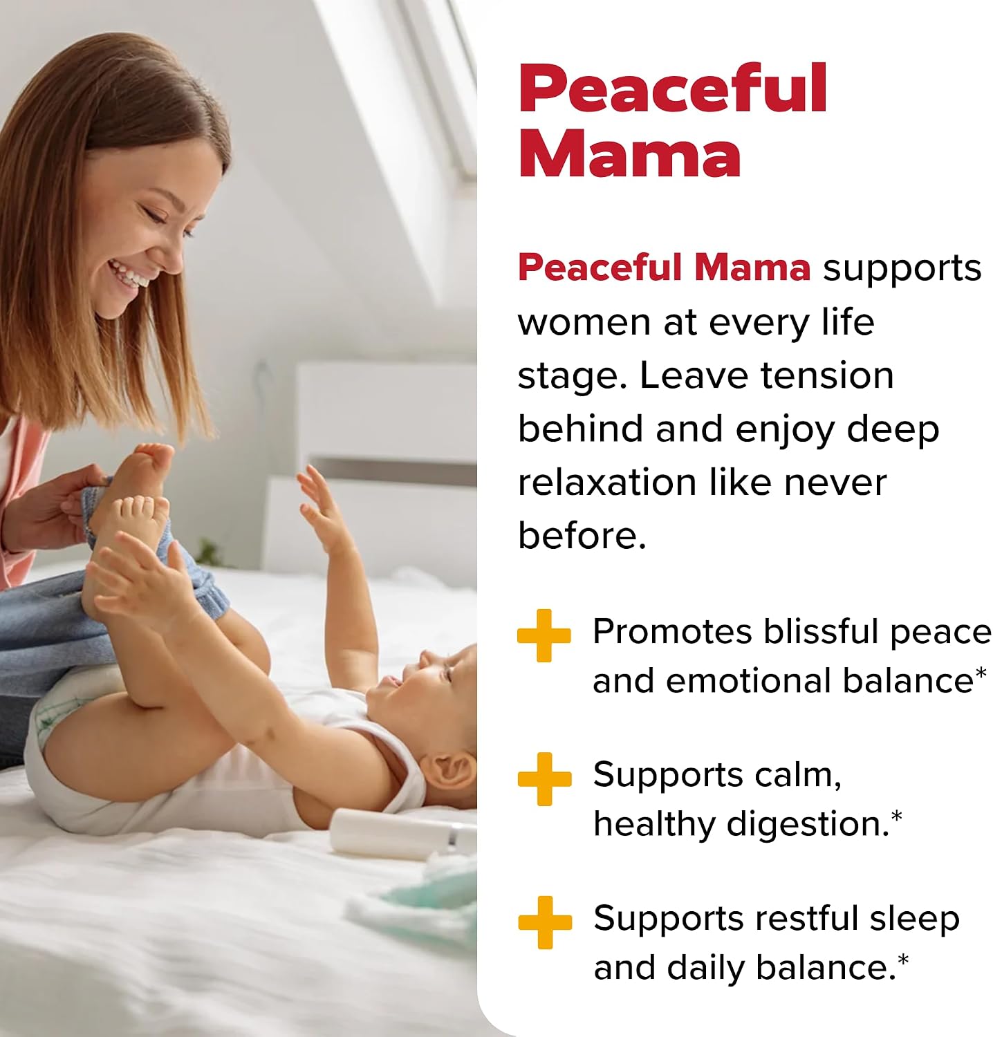 Redd Remedies Peaceful Mama | Designed for Women in All Stages of Life | with Lactium, Lemon Balm, and Ginger Root | 30 Servings - görsel 6