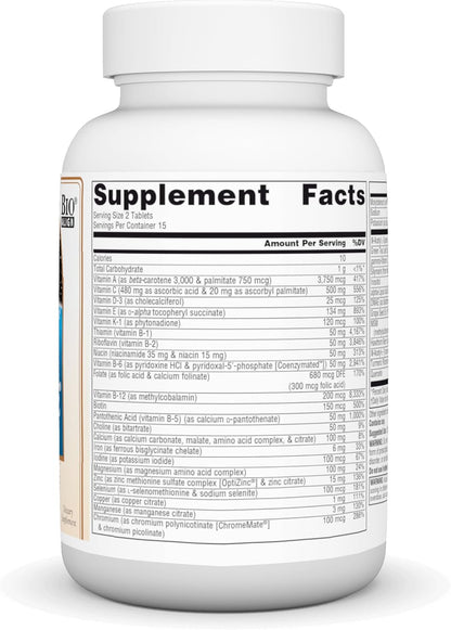 Source Naturals Life Force Multiple Daily Multivitamin – High-Strength Essential Vitamins & Minerals – 30 Tablets