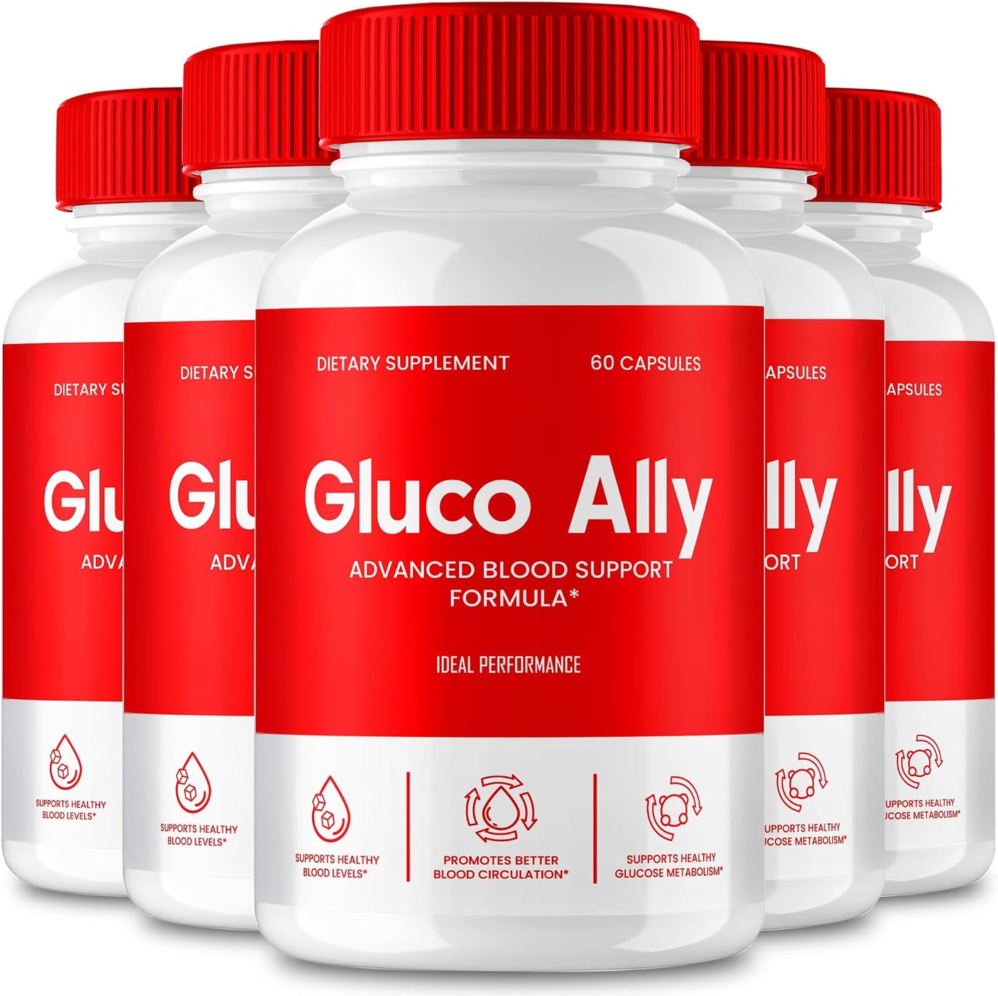 Gluco Ally Capsules – Maximum Strength All Natural Formula - görsel 1