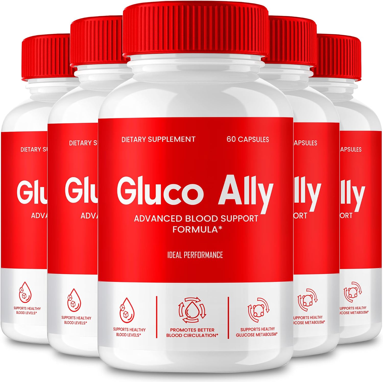 Gluco Ally Capsules – Maximum Strength All Natural Formula - görsel 1