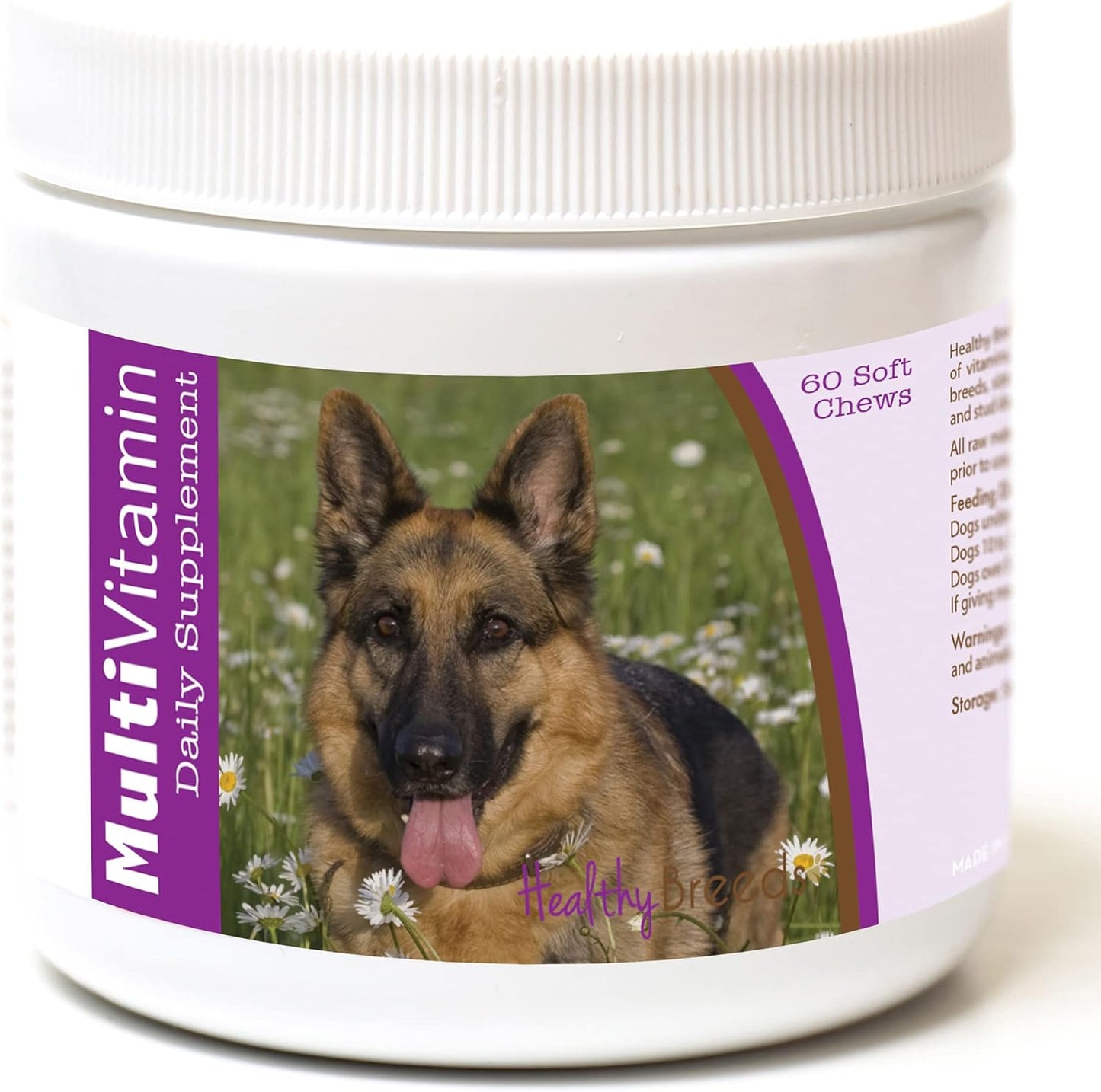 Healthy Breeds German Shepherd Multivitamin Soft Chews - 60 Count - görsel 1