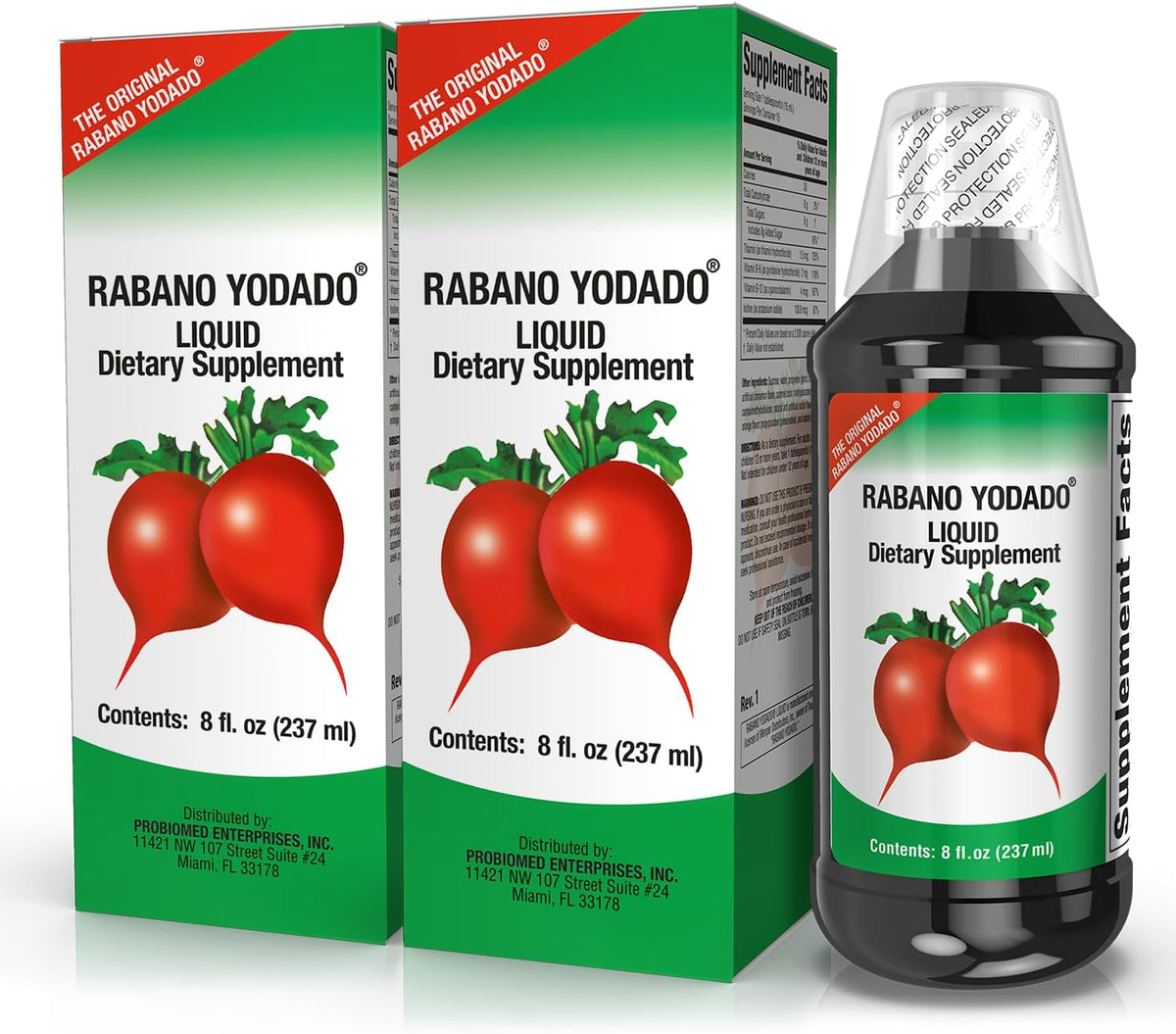Rabano Yodado De El Salvador 237 ml Food Supplement 2-Pack - görsel 1