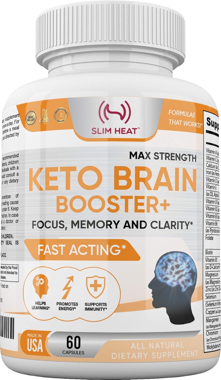 Keto Brain Booster - Natural Brain Supplement for Focus, Memory and Energy - görsel 1