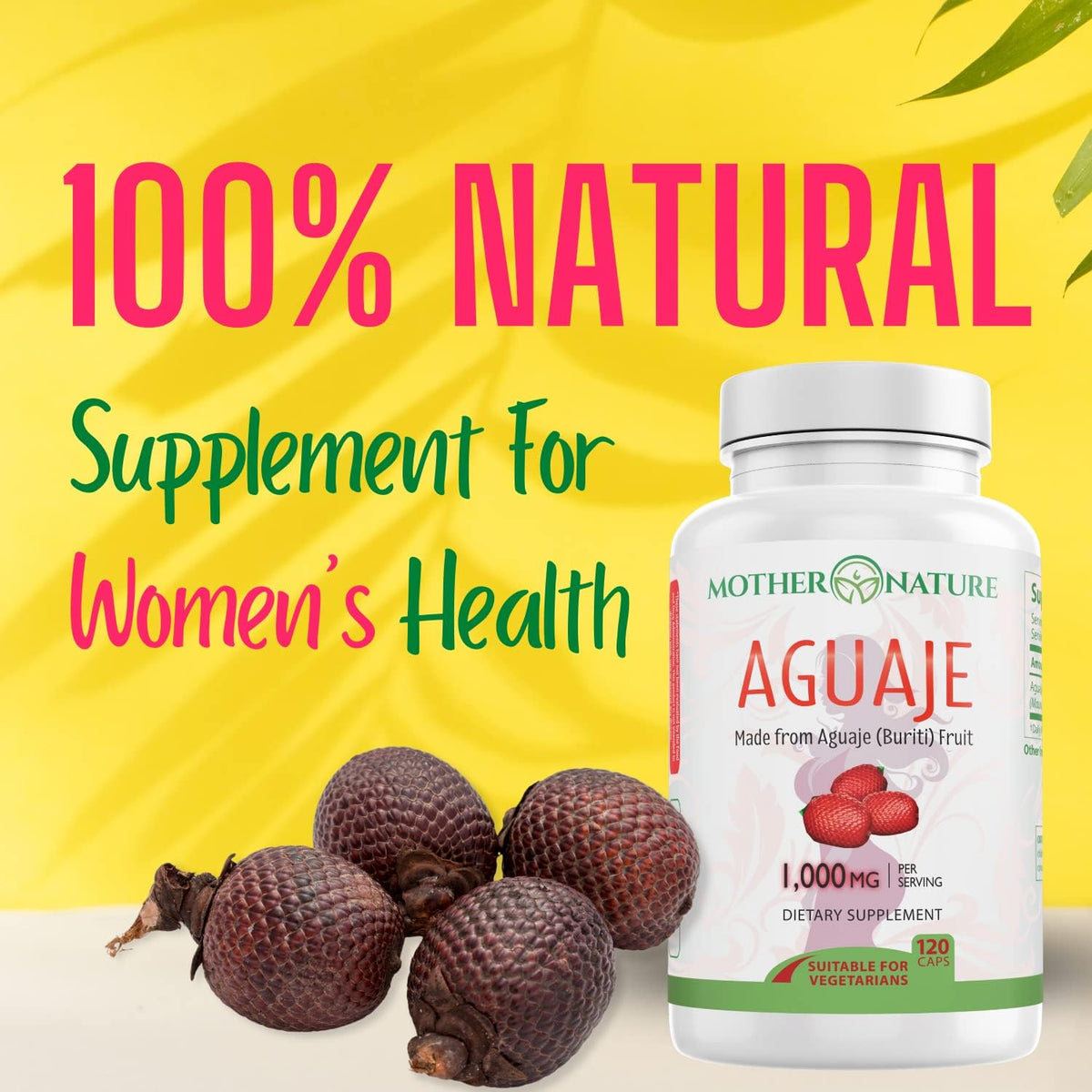 MNO Aguaje Curves Capsules for Women – 1000mg with Red Maca & Black Cohosh | Vegan, Non-GMO, Gluten-Free | 120ct - görsel 6